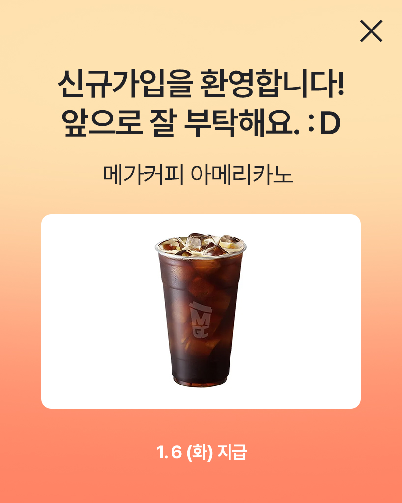 메가커피 아메리카노