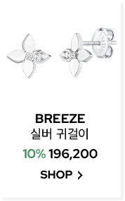 BREEZE 실버 귀걸이