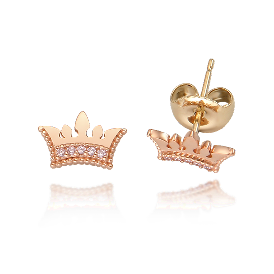 Mini Pink Dream Tiara 14K 귀걸이 (JJT1EQ3AF944R4000)
