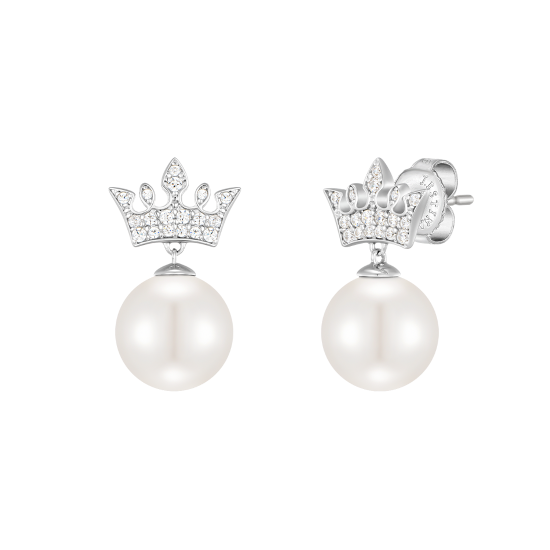 Basic Tiara 진주 귀걸이 (JJT1EI7AF445SW000)