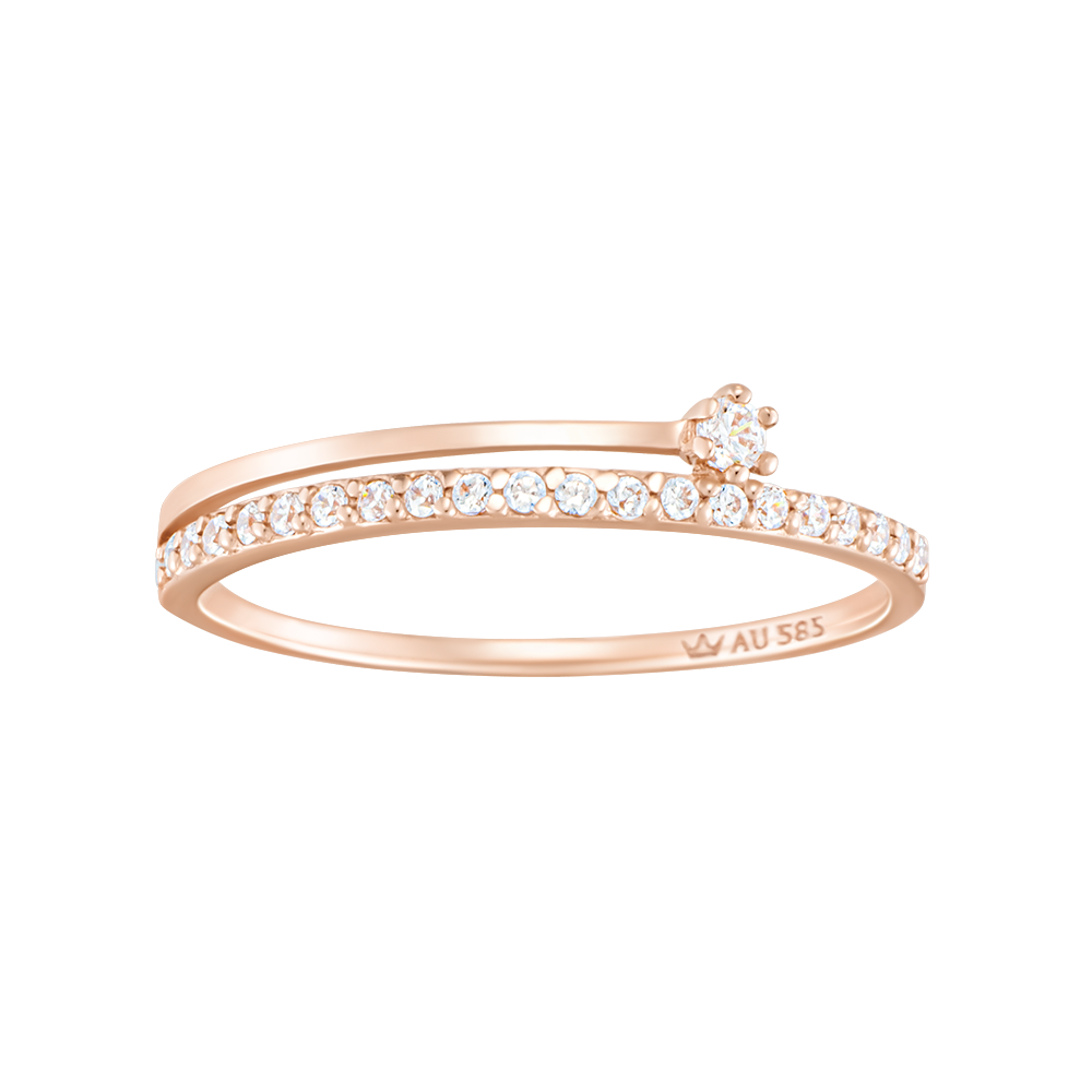 J Basic Sereno 14K 반지 (JJJBRQ7AS123R4120)