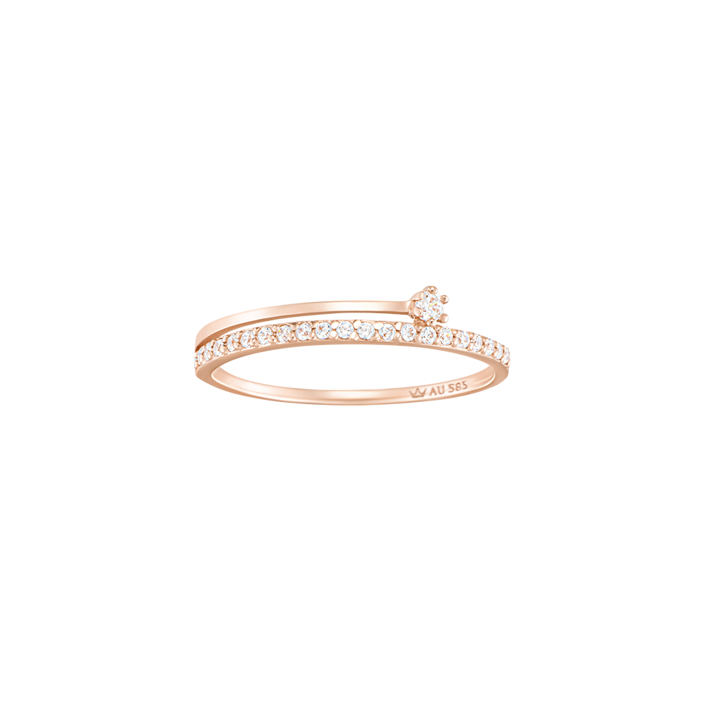 J Basic Sereno 14K 반지 (JJJBRQ7AS123R4120)