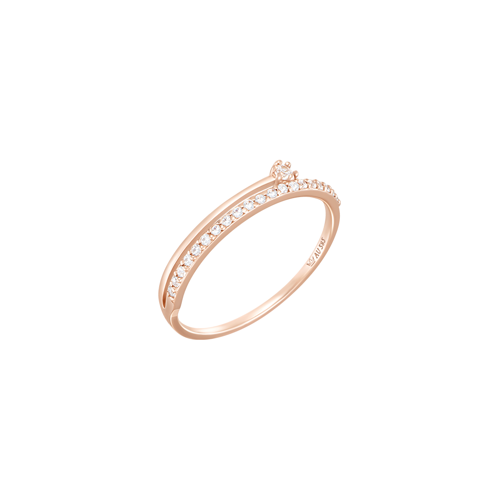 J Basic Sereno 14K 반지 (JJJBRQ7AS123R4120)