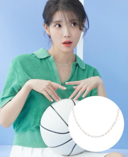 [아이유 PICK] Lucia Joelle 진주 비드목걸이 (JJJONI0BS731SR420)