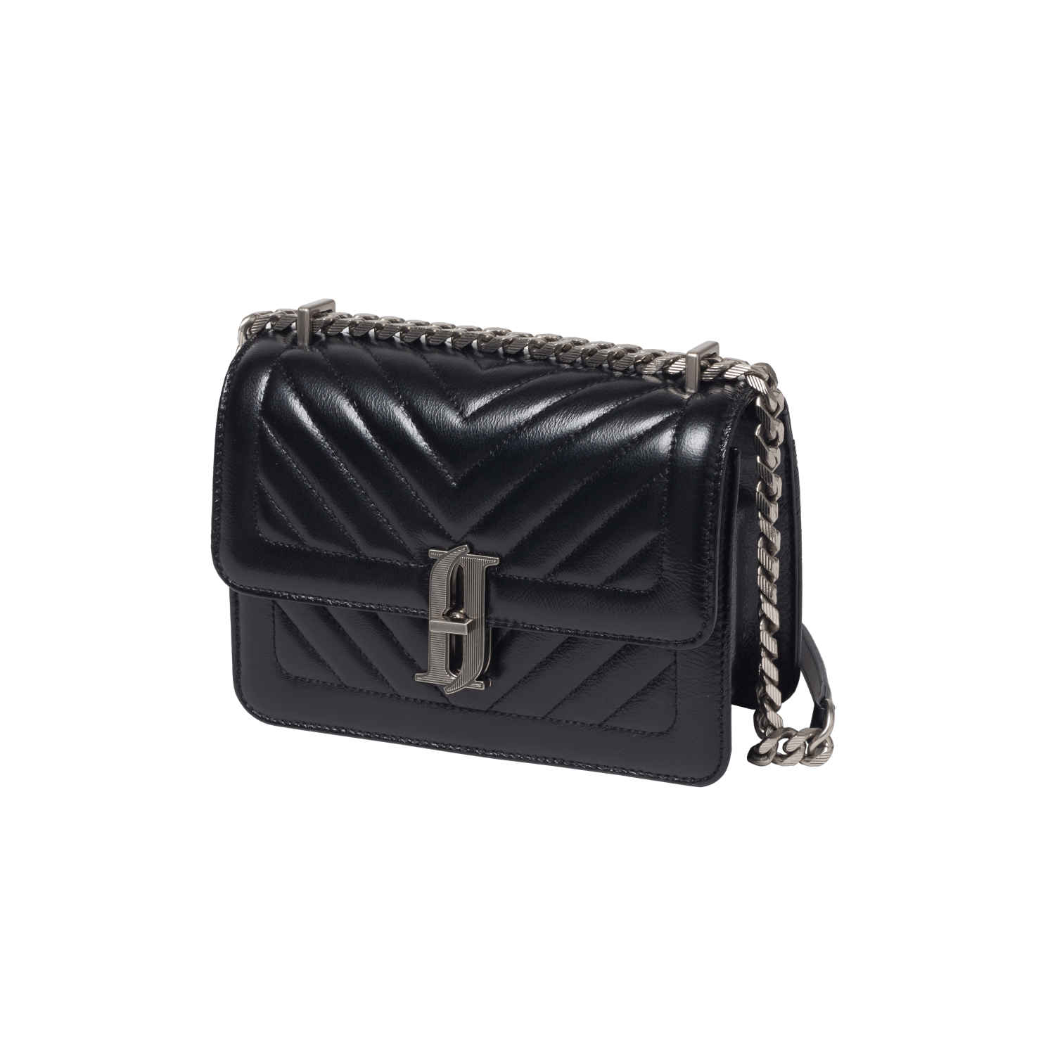 JOELLE QUILTING SM 체인 숄더 BK (JHNCHA0BS700BK010)