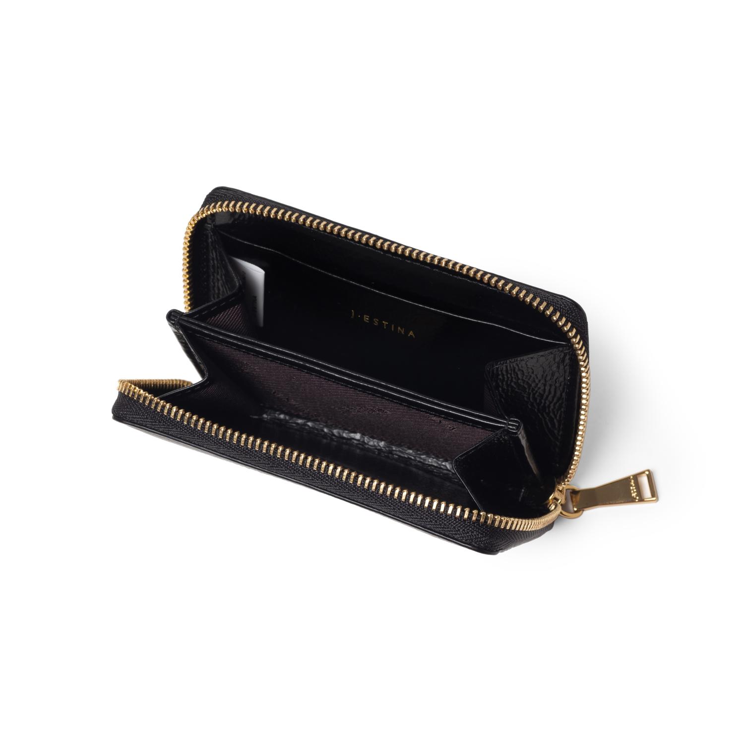 JOELLE QUILTING 지퍼카드지갑 BK (JSNCSF0BF333BK010)