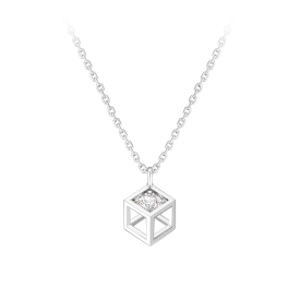 [패밀리 세일] MARIEBEL 14K 큐브 다이아 목걸이 (JJMBND0BF471W4420)
