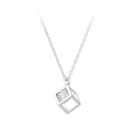 [패밀리 세일] MARIEBEL 14K 큐브 다이아 목걸이 (JJMBND0BF471W4420)