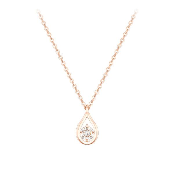 MARIEBEL 14K 페어 2부 다이아 목걸이 (JJMBND0BF482R4420)