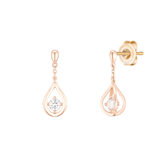 MARIEBEL 14K 페어 1부 다이아 귀걸이 (JJMBED0BF481R4000)