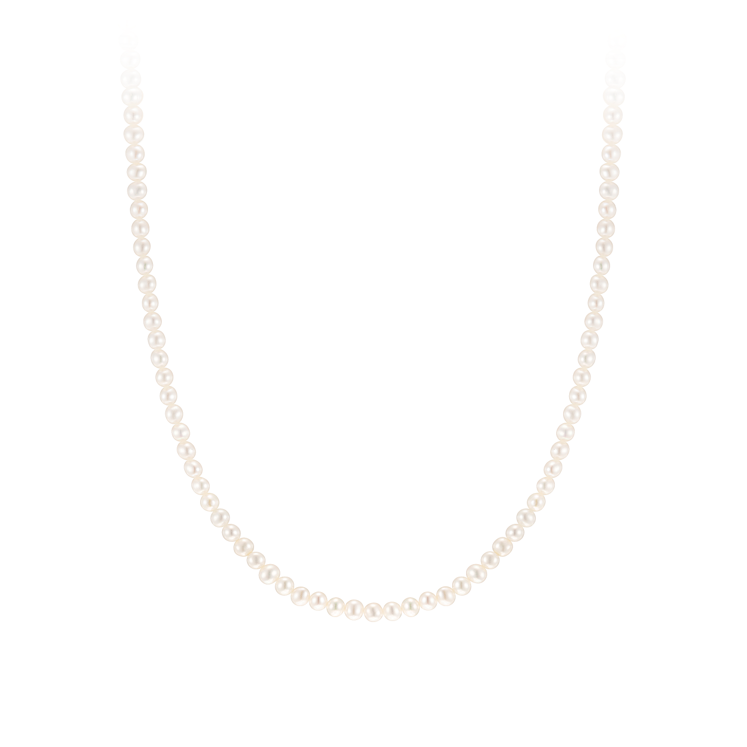 BASIC PERLINA 14K 담수진주 비드목걸이 4mm (JJP1NF1BS200R4420)