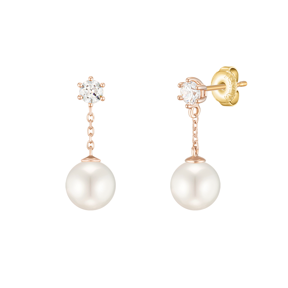 BASIC PERLINA 14K 담수진주 귀걸이 (JJP1EF1BS181R4000)