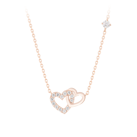 DOUBLE HEART 목걸이 (JJLJNQ1BS308SR420)