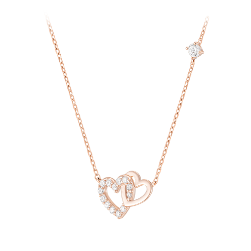 DOUBLE HEART 목걸이 (JJLJNQ1BS308SR420)