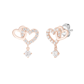 DOUBLE HEART 귀걸이 (JJLJEQ1BS308SR000)