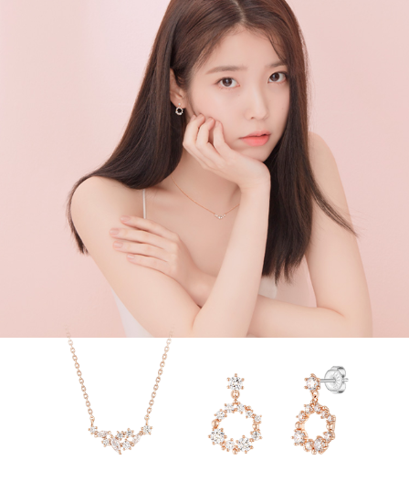 [아이유 PICK] 제이블랑 J.Blanc 목걸이+귀걸이 세트 (SET-J0-1086)