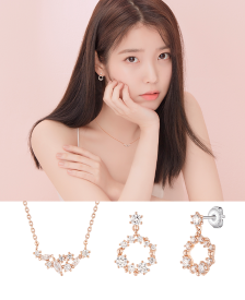 [아이유 PICK] 제이블랑 J.Blanc 목걸이+귀걸이 세트 (SET-J0-1086)