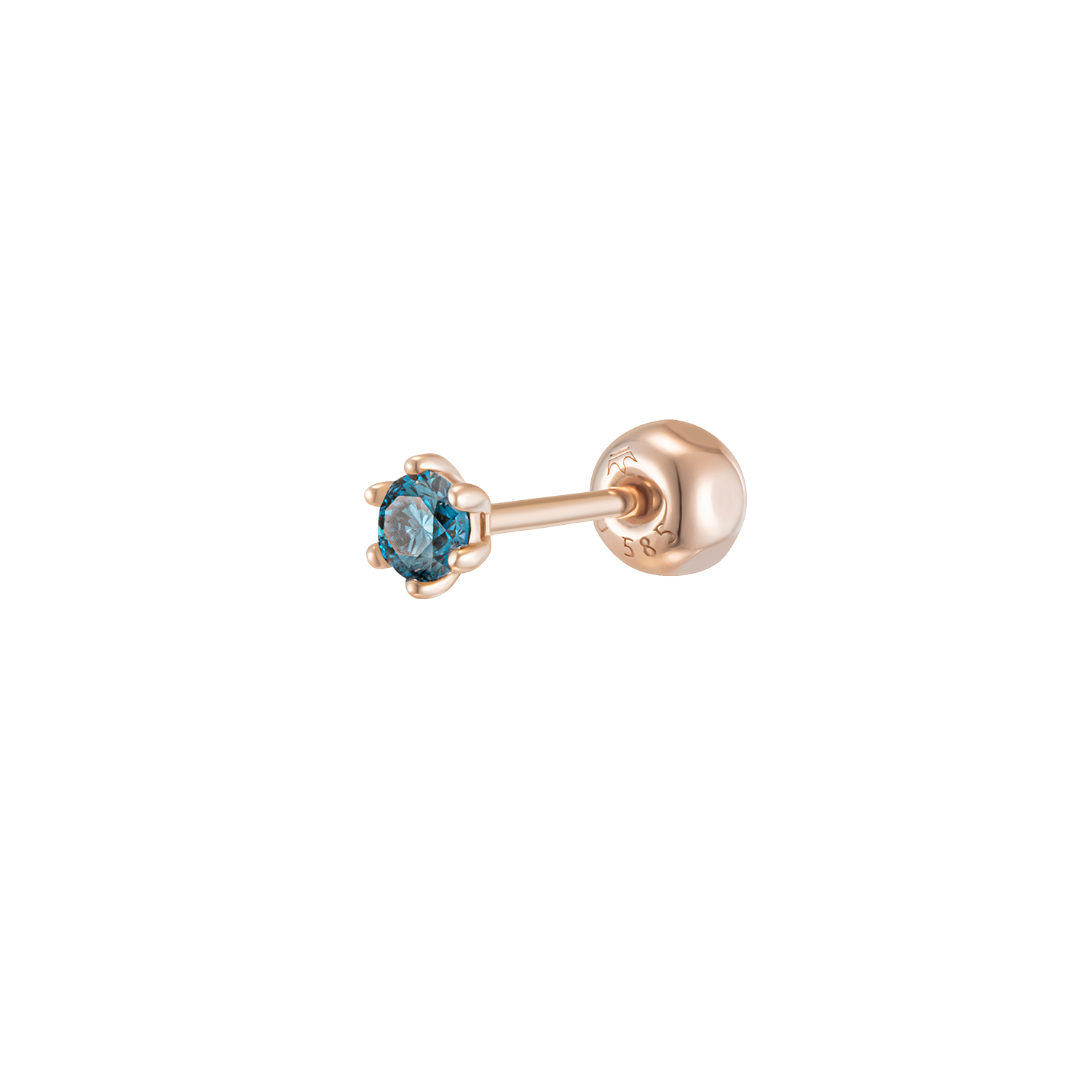 MARIEBEL 14K 다이아 싱글 피어싱 (JJMBED1BS508R4P00)
