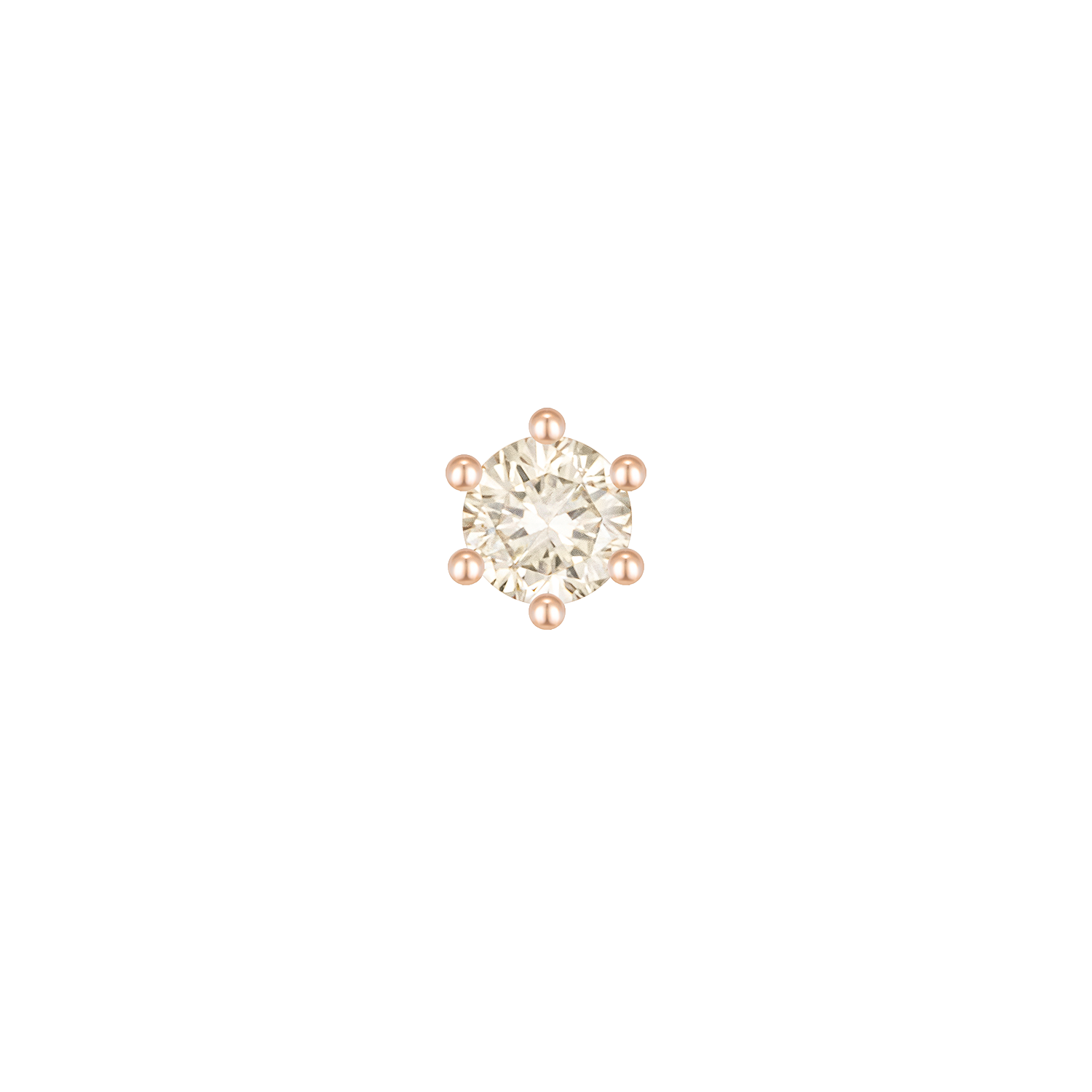 MARIEBEL 14K 다이아 싱글 피어싱 (JJMBED1BS510R4P00)