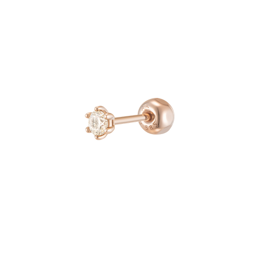MARIEBEL 14K 다이아 싱글 피어싱 (JJMBED1BS510R4P00)