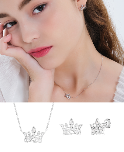 TIARA 목걸이+귀걸이 세트 (SET-J0-1089)