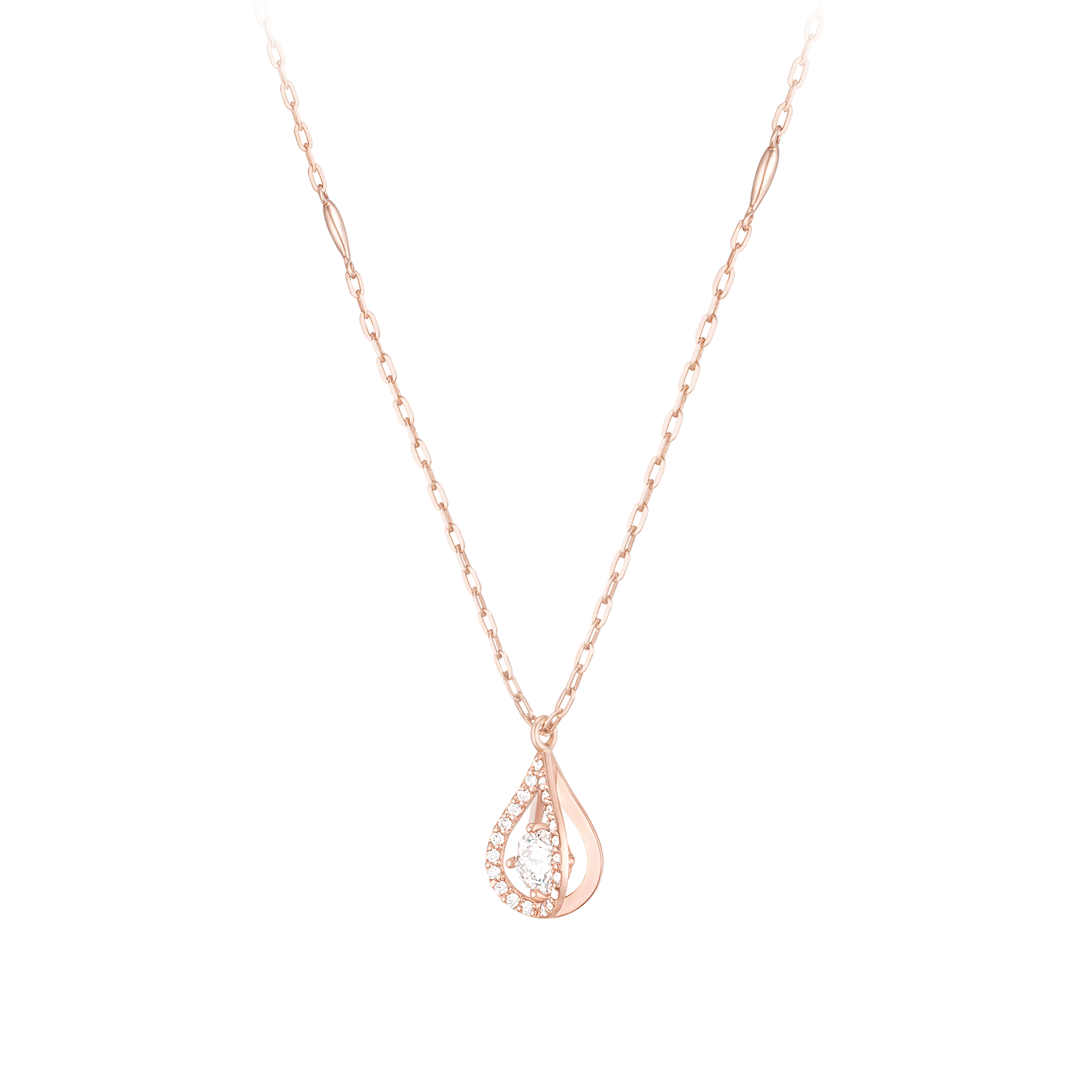 MARIEBEL 14K 3부 다이아 목걸이 (JJMBND1BF533R4420)