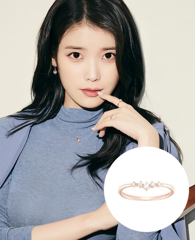 [아이유 PICK] MARIEBEL 14K 다이아 반지 (JJMBRD1BF518R4120)
