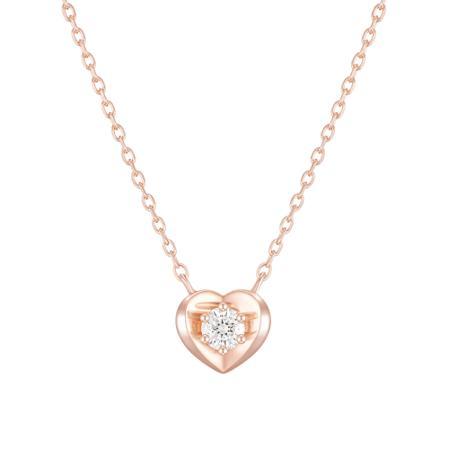 MARIEBEL HEART 14K 다이아 목걸이 (JJMBND1BF552R4420)