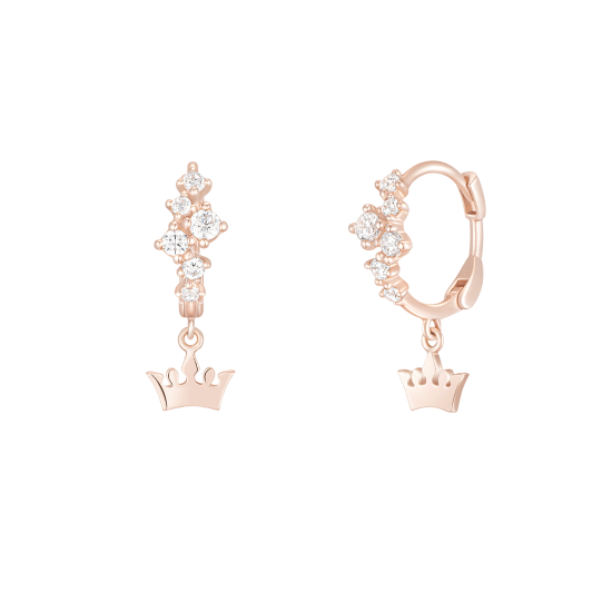 Petit Stelleta Tiara 14K 귀걸이 (JJT1EQ1BF109R4000)