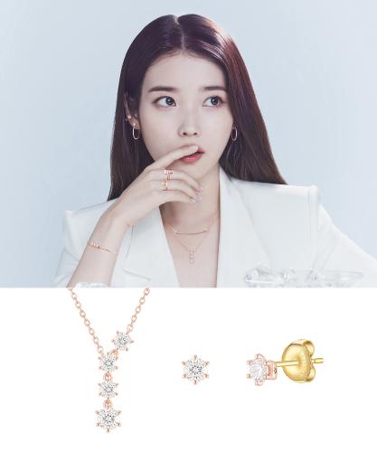 [아이유 PICK] WHITEMOND 목걸이 귀걸이 세트 (SET-J0-1125)