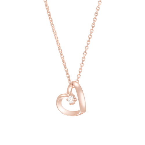 LALA J 리본 하트 목걸이 (JJLJNQ1BF345SR420)
