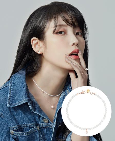 [아이유 PICK] BASIC PERLINA 14K 진주 비드팔찌 3mm (JJP1BF2BS207R47S0)