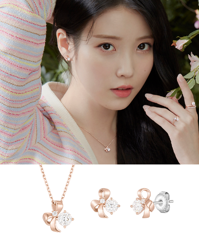 [아이유 PICK] WHITEMOND 목걸이+귀걸이 세트 (SET-J0-0303)