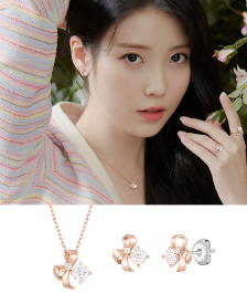 [아이유 PICK] WHITEMOND 목걸이+귀걸이 세트 (SET-J0-0303)