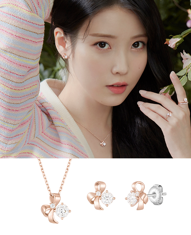 [아이유 PICK] WHITEMOND 목걸이+귀걸이 세트 (SET-J0-0303)