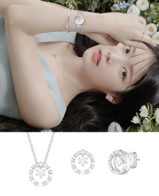 [아이유 PICK] J.Fenella DUELLO 목걸이+귀걸이 세트 (SET-J0-0326)