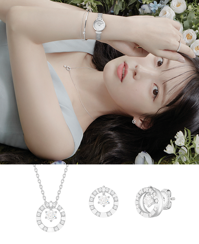 [아이유 PICK] J.Fenella DUELLO 목걸이+귀걸이 세트 (SET-J0-0326)