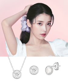 [아이유 PICK] WHITEMOND 목걸이+귀걸이 세트 (SET-J0-0327)