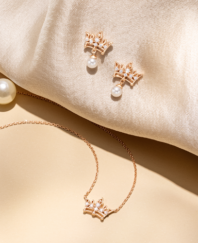 TIARA 목걸이+귀걸이 세트 (SET-J0-0328)