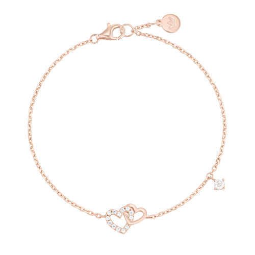 DOUBLE HEART 팔찌 (JJLJBQ2BS323SR7S0)