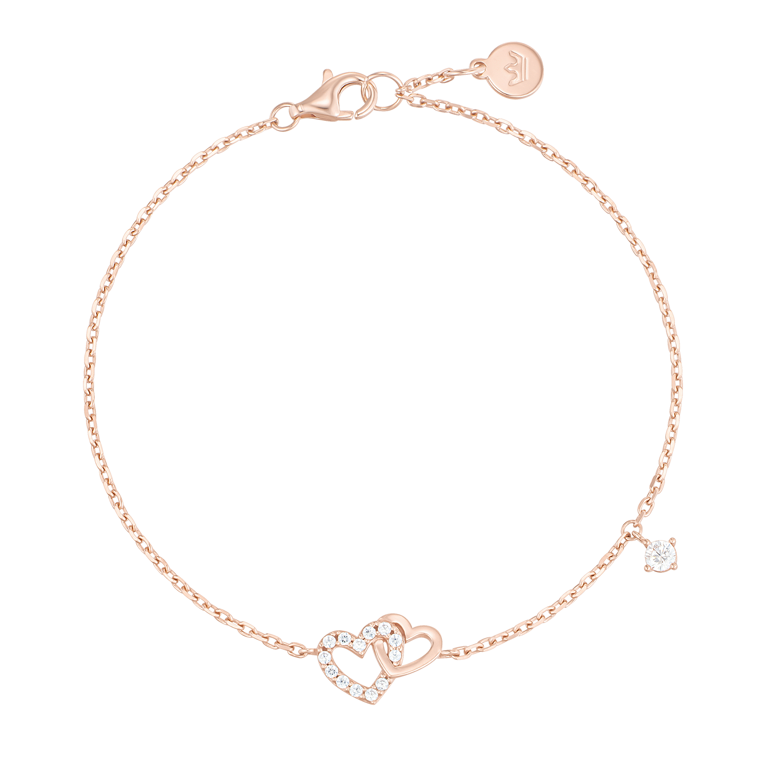 DOUBLE HEART 팔찌 (JJLJBQ2BS323SR7S0)