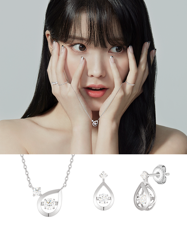 [아이유 PICK] MIOELLO 목걸이+귀걸이 세트 (SET-J0-0502)