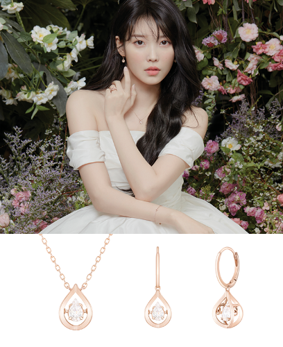 [아이유 PICK] MIOELLO 14K 페어 목걸이+귀걸이 세트 (SET-J0-0505)