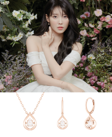 [아이유 PICK] MIOELLO 14K 페어 목걸이+귀걸이 세트 (SET-J0-0505)