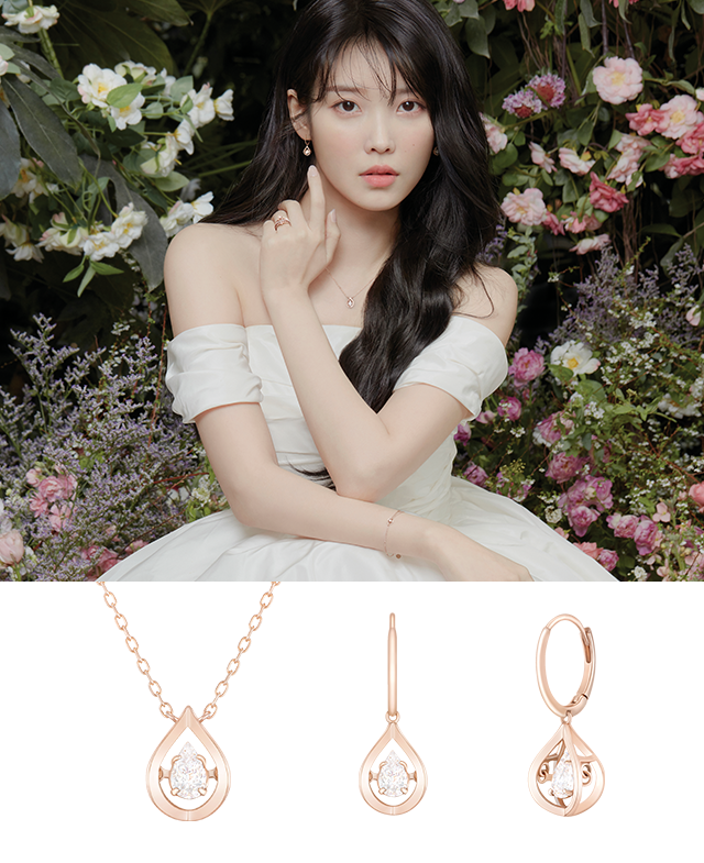 [아이유 PICK] MIOELLO 14K 페어 목걸이+귀걸이 세트 (SET-J0-0505)