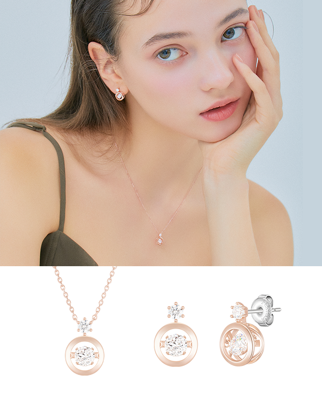 MIOELLO 목걸이+귀걸이 세트 (SET-J0-0527)