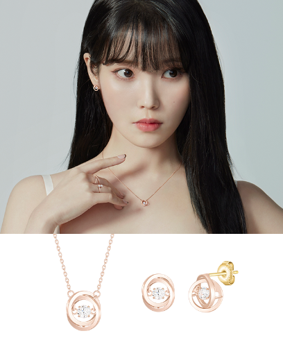 [아이유 PICK] MIOELLO 14K 목걸이+귀걸이 세트 (SET-J0-0627)