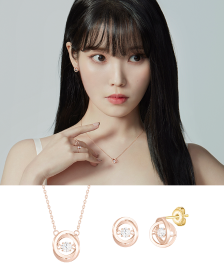 [아이유 PICK] MIOELLO 14K 목걸이+귀걸이 세트 (SET-J0-0627)