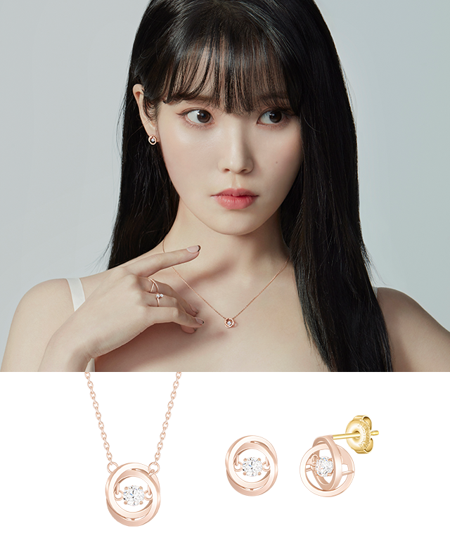 [아이유 PICK] MIOELLO 14K 목걸이+귀걸이 세트 (SET-J0-0627)