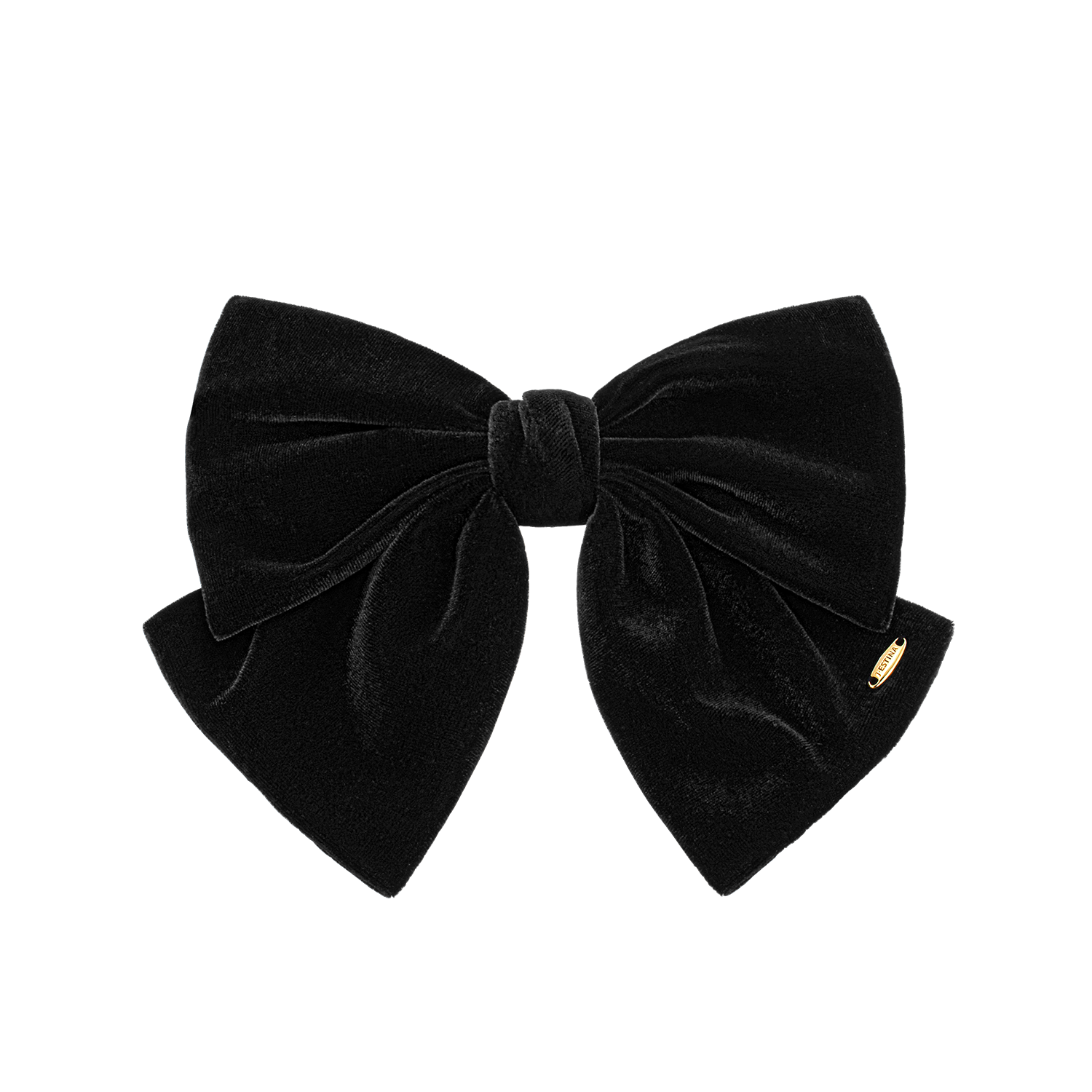 LALA J 벨벳 리본 헤어핀 S (JALJHP2BF829FA000)